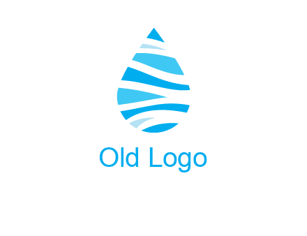 abstract water drop icon