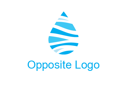 abstract water drop icon