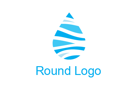 abstract water drop icon