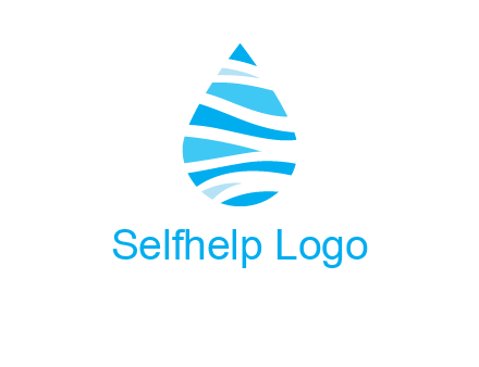 abstract water drop icon