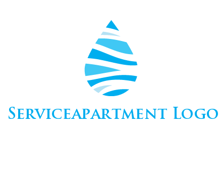 abstract water drop icon