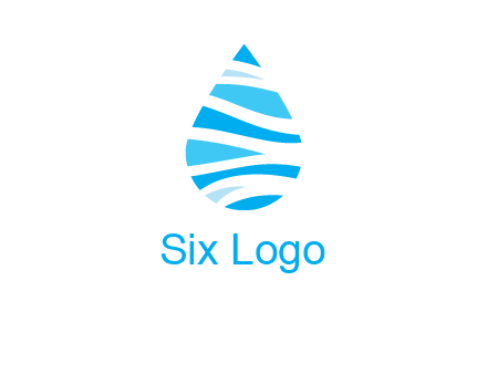 abstract water drop icon
