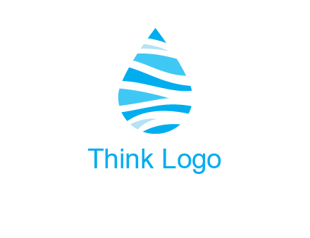 abstract water drop icon