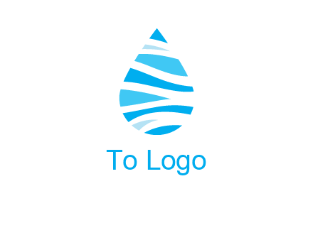 abstract water drop icon