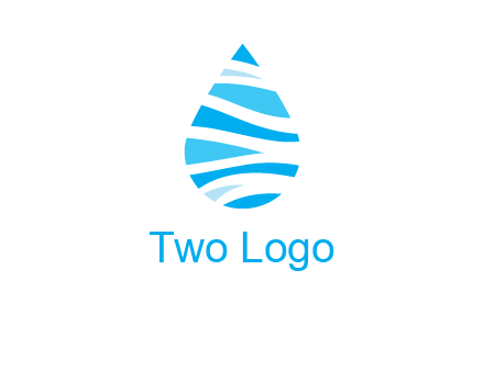 abstract water drop icon