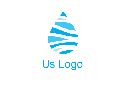 abstract water drop icon