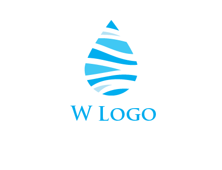 abstract water drop icon