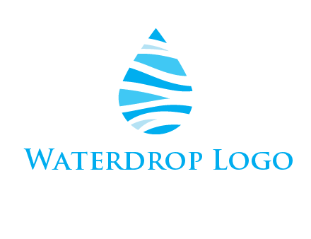 abstract water drop icon