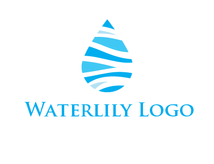 abstract water drop icon