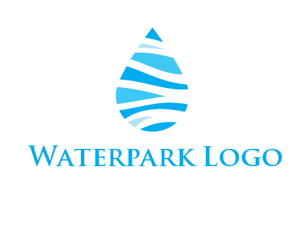 abstract water drop icon