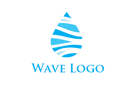 abstract water drop icon
