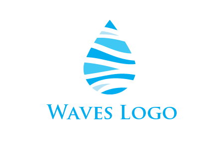 abstract water drop icon