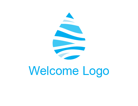abstract water drop icon