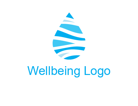 abstract water drop icon
