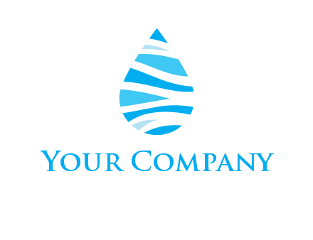 abstract water drop icon