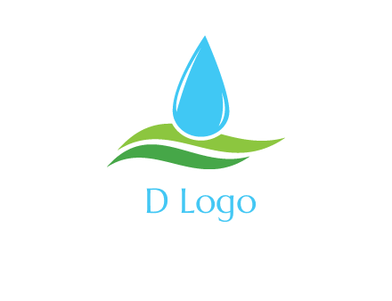 water drop on waves icon