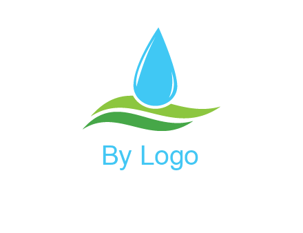 water drop on waves icon