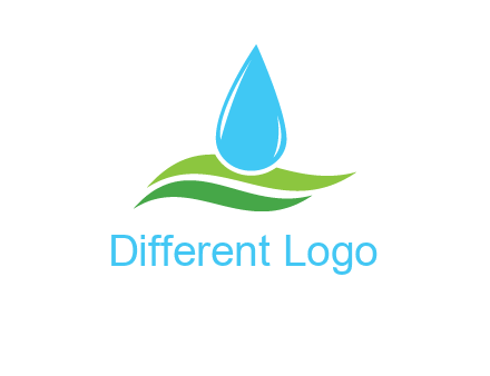 water drop on waves icon