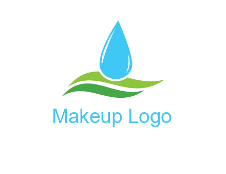 water drop on waves icon