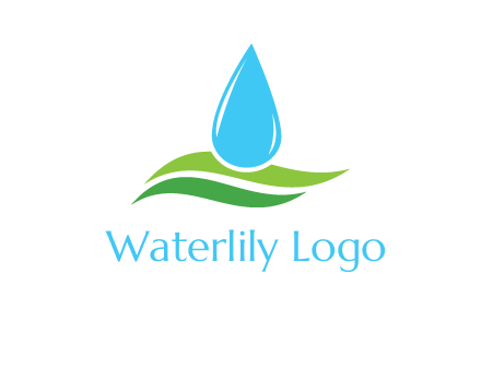 water drop on waves icon