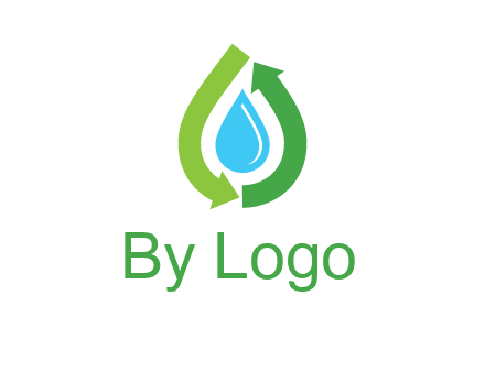 arrows around water drop icon