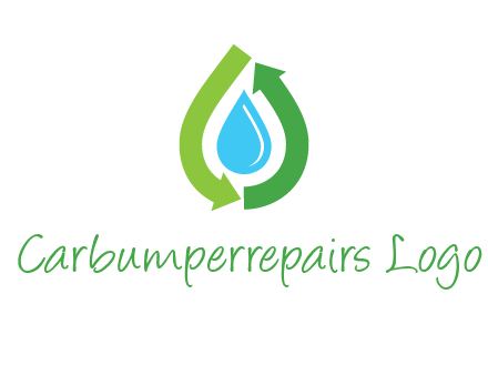 arrows around water drop icon