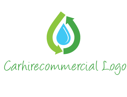 arrows around water drop icon