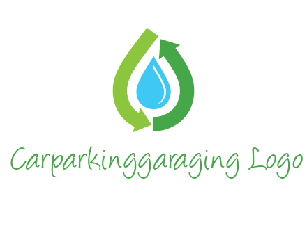 arrows around water drop icon