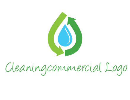 arrows around water drop icon