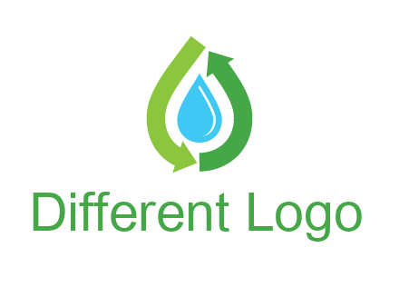 arrows around water drop icon