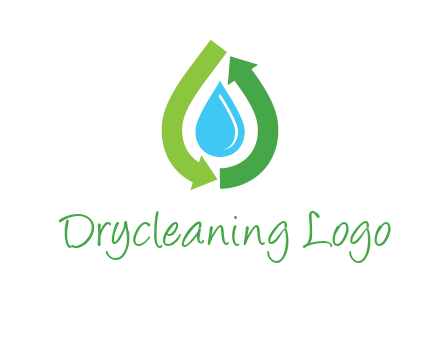 arrows around water drop icon
