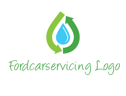 arrows around water drop icon