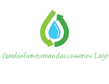 arrows around water drop icon