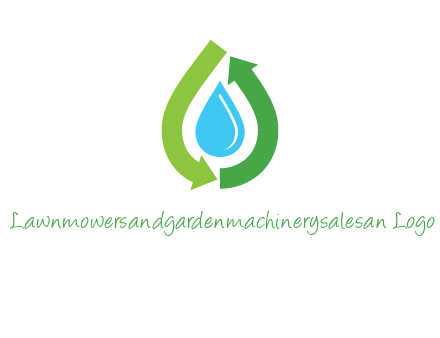 arrows around water drop icon