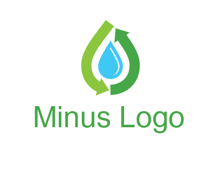 arrows around water drop icon