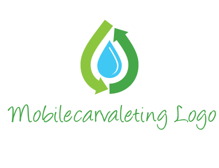 arrows around water drop icon