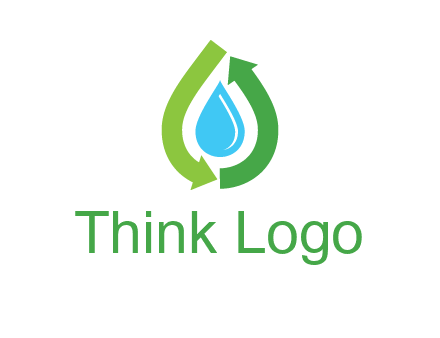 arrows around water drop icon