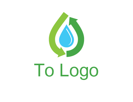 arrows around water drop icon