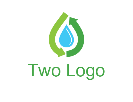 arrows around water drop icon