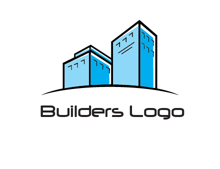 abstract buildings logo