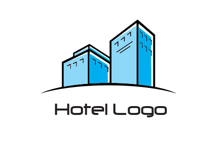 abstract buildings logo