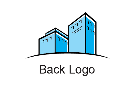 abstract buildings logo