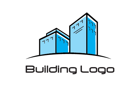 abstract buildings logo