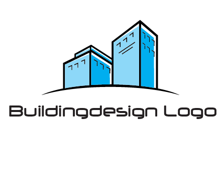 abstract buildings logo