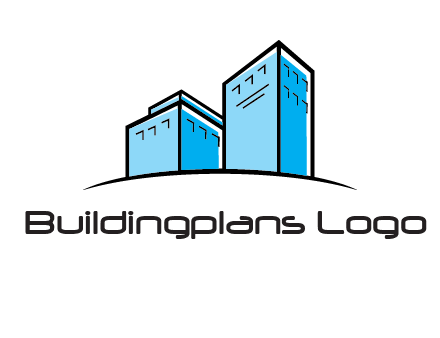 abstract buildings logo