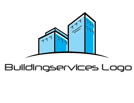 abstract buildings logo