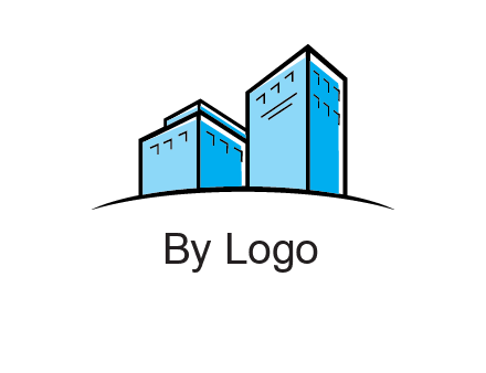 abstract buildings logo