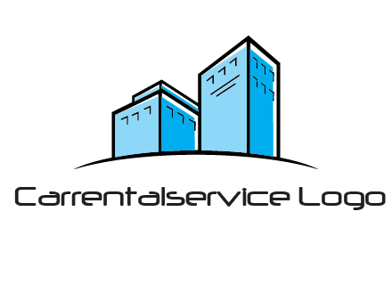 abstract buildings logo