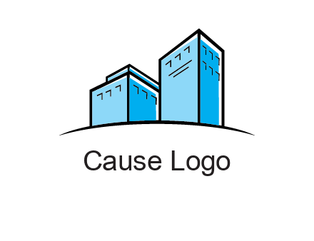 abstract buildings logo