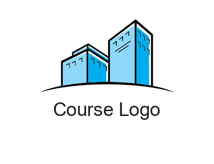abstract buildings logo